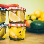 lemon inside jars